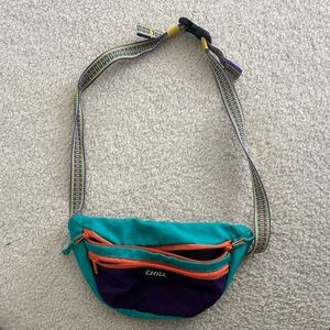 Burton Teal Orange and Purple Fanny Pack